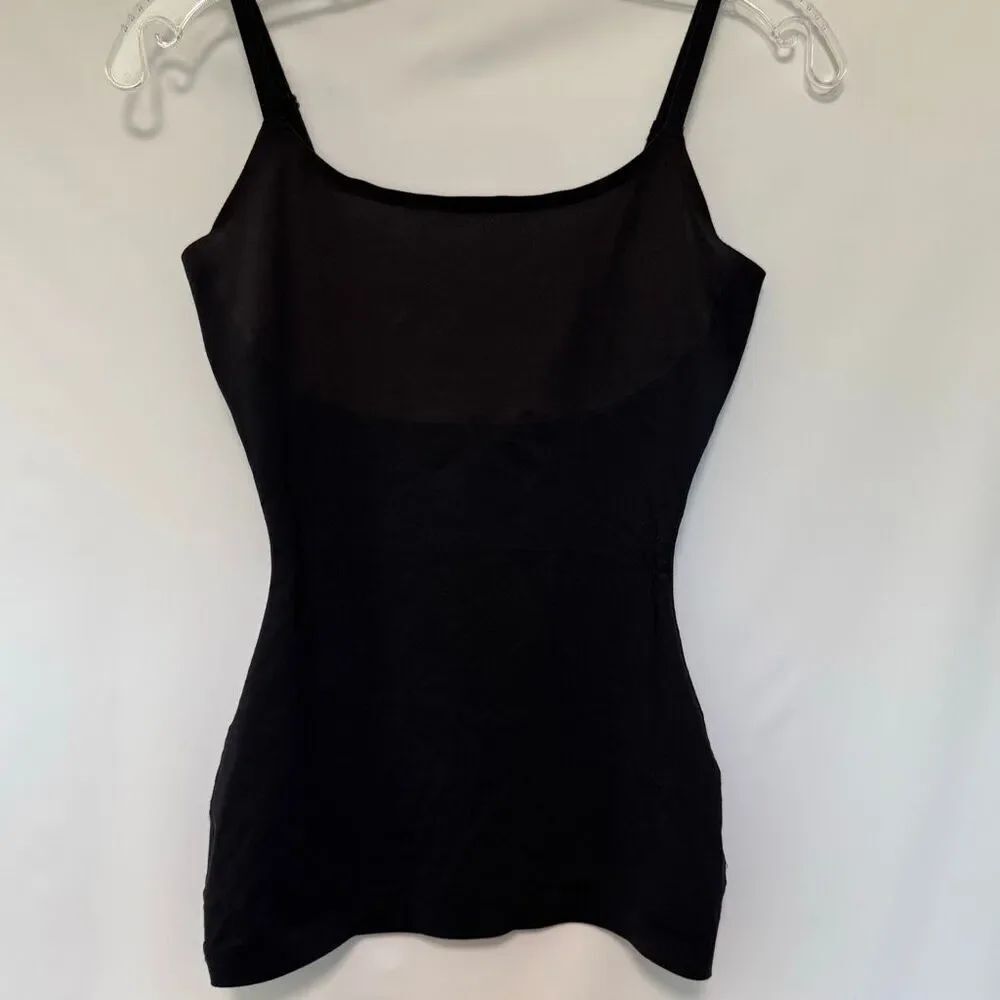 Spanx Shapewear Essential Cami compression black tank top size small